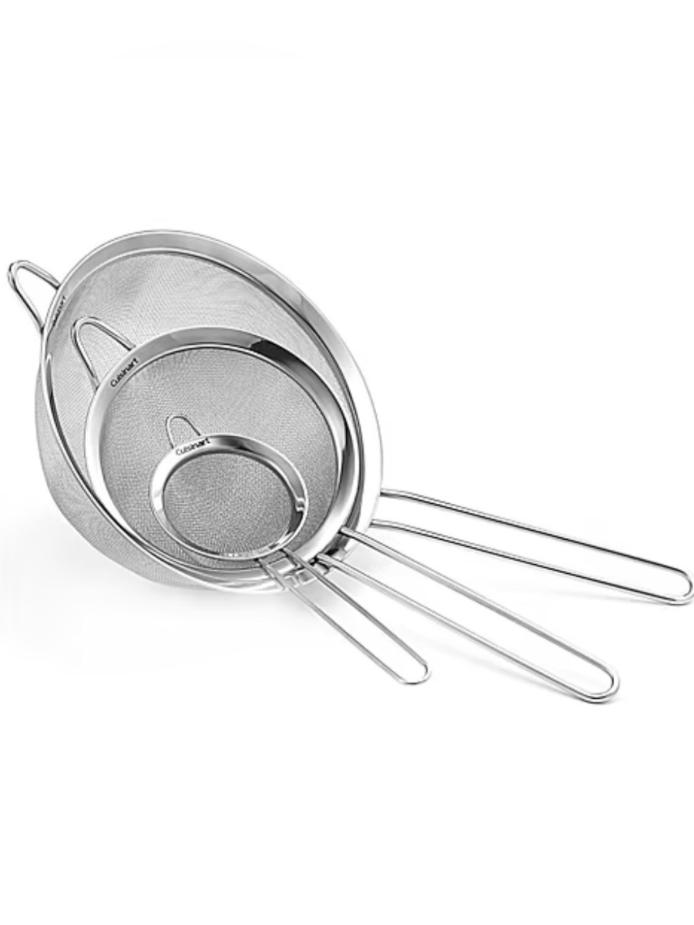 Cuisinart Stainless Steel Fine Mesh Strainer Set